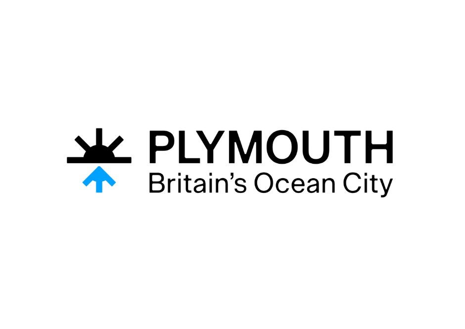 Plymouth Britian's Ocean City Logo Visit Plymouth